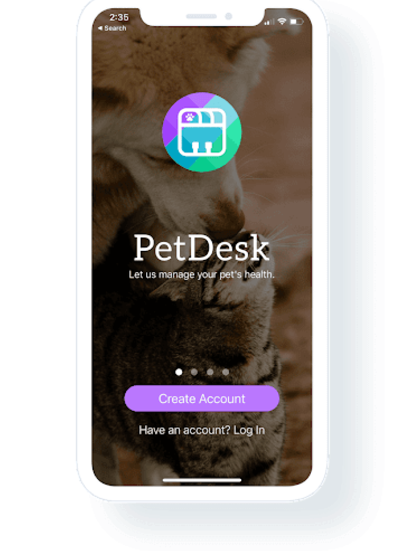 PetDesk App View 800px