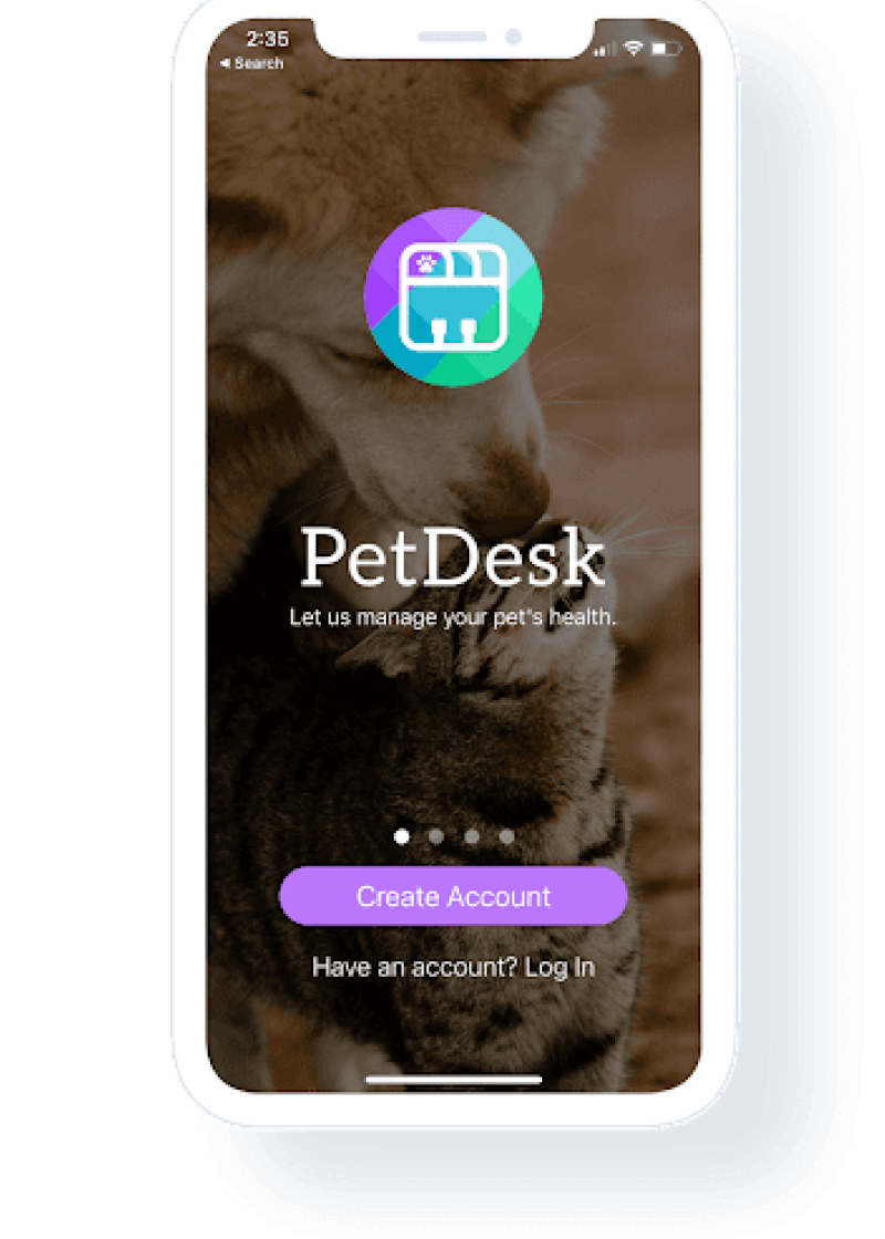PetDesk App View 800px
